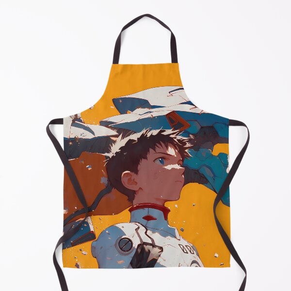 Item preview, Shinji Ikari Neon Genesis Evangelion Orange Cinematic Mecha Moment designed and sold by Spraykart.