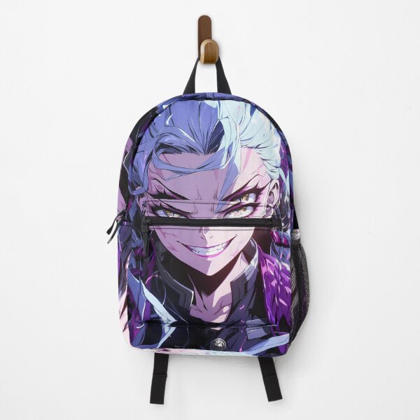 Item preview, Daki Demon Slayer Glamorous Waifu Purple Glow Fierce Smile designed and sold by Spraykart.