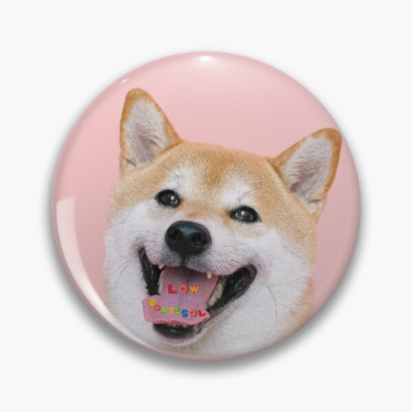 Item preview, Low Cortisol Shiba Inu Dog Meme Colorful Design designed and sold by mooncakekaro.