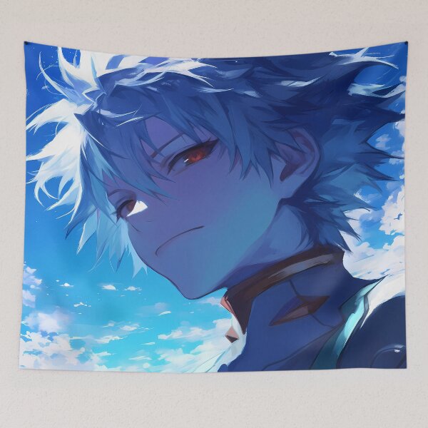 Item preview, Kaworu Nagisa Neon Genesis Evangelion Ocean Blue Serenity designed and sold by Spraykart.