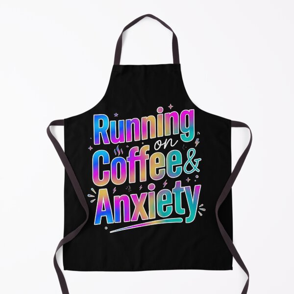 Artikelvorschau, Lustiges T-Shirt „Laufen mit Kaffee und Angstzuständen“, Humorvolles Shirt für Introvertierte mit Angstzuständen entworfen und verkauft von SarcasmThreads.