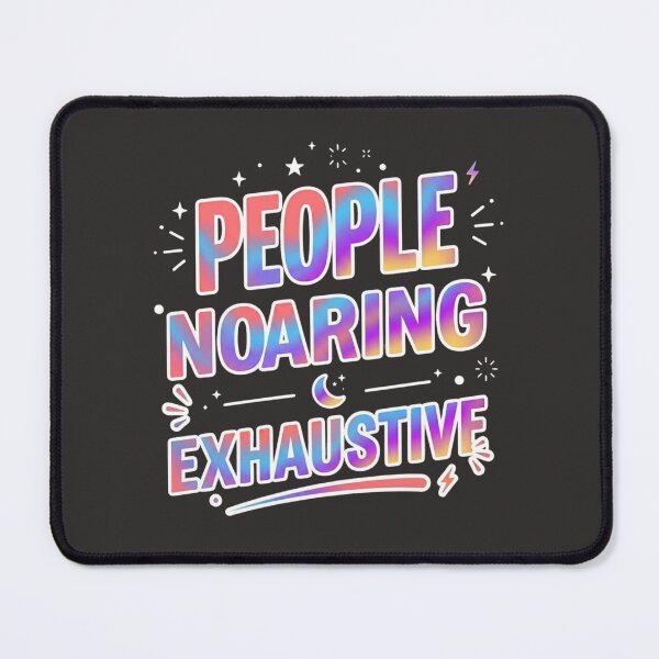 Item preview, People Are Exhausting – Introvert Shirt designed and sold by SarcasmThreads.