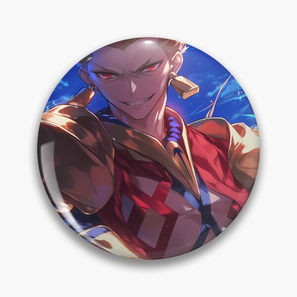 Item preview, Gilgamesh Fate Stay Night Golden Armor King With Smug Grin designed and sold by Spraykart.
