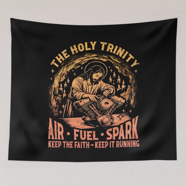 Item preview, Holy Trinity Air Fuel Spark Keep The Faith Keep It Running designed and sold by Ortigzitoun.