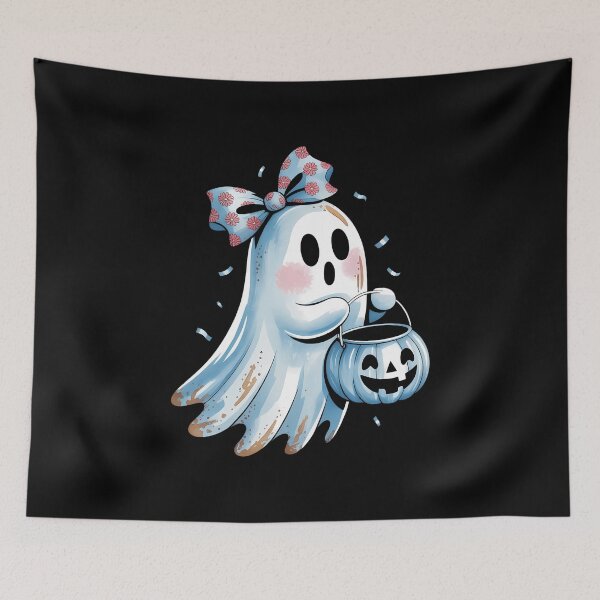 Item preview, Halloween Blue Denim Ghost Spooky Ghost Ghost Coquette designed and sold by VENOM0RIOT.
