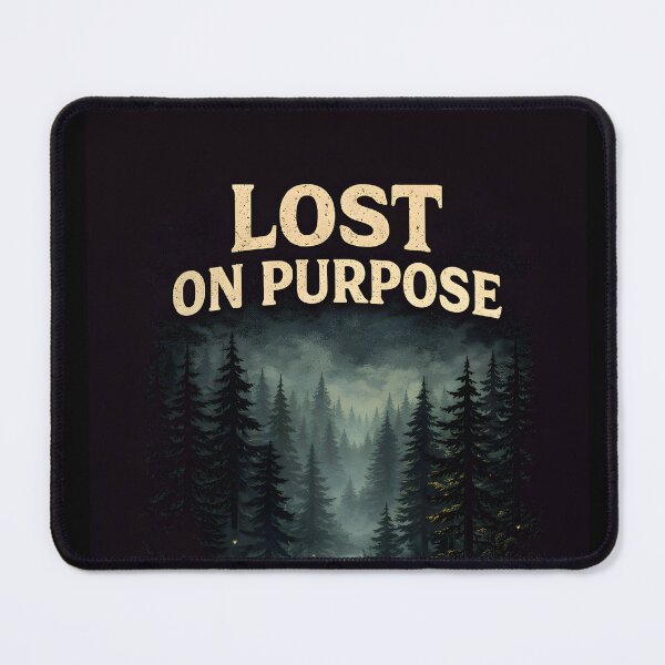 Item preview, Lost On Purpose Vintage Forest Aesthetic Nature Hiking Design designed and sold by Tropivaro.
