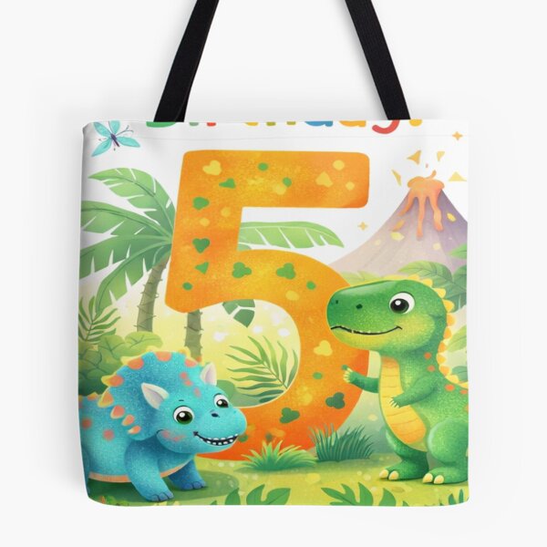 Item preview, Pastel Dinosaur 5th Birthday – Cute Soft Dino Party Illustration designed and sold by myforestfog.