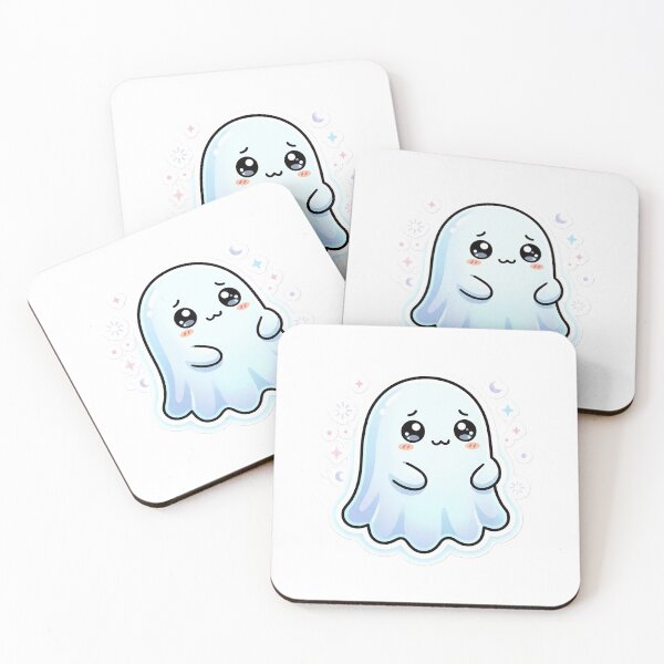 Item preview, Cute Kawaii Ghost Sticker Adorable Spooky Aesthetic designed and sold by Itz-mbb.