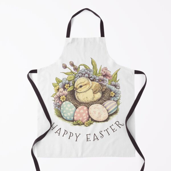 Item preview, Happy Easter Cute Chick Easter Eggs Floral Retro designed and sold by SecretDicer.