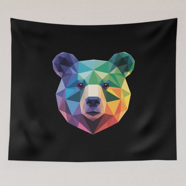 Item preview, Geometric Bear LGBT Rainbow Flag Gay Pride Men Women designed and sold by VENOM0RIOT.