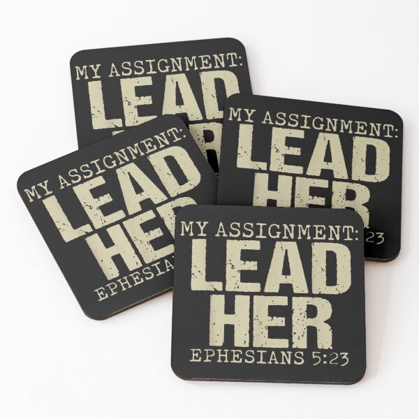 Item preview, My Assignment Lead Her Ephesians 5 23 Christian Husband Bible Verse Quote designed and sold by LakenDraphil.