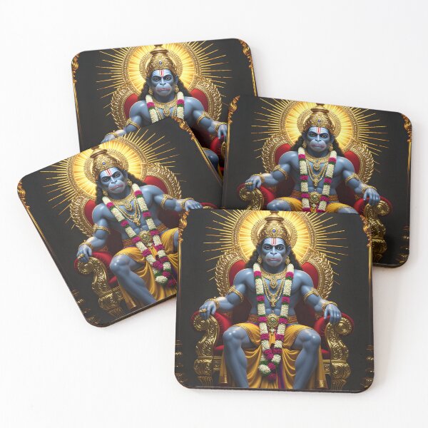 Item preview, Royal Hanuman | Golden Divine Luxury Spiritual Art” designed and sold by SoulGraphixx.