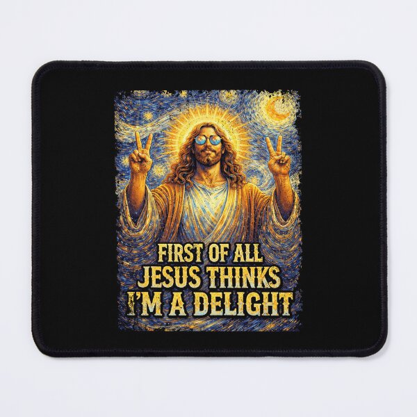 Item preview, Vintage Retro First of All Jesus Thinks I'm A Delight Funny Christian Faith Humor designed and sold by Ortigzitoun.
