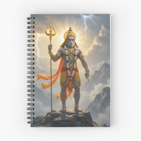 Item preview, Divine Power of Hanuman | Majestic Bajrangbali Spiritual Art 8K” designed and sold by SoulGraphixx.