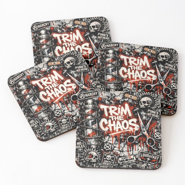 Item preview, Trim the Chaos Grunge Aesthetic Collage Art designed and sold by SplashTastic.