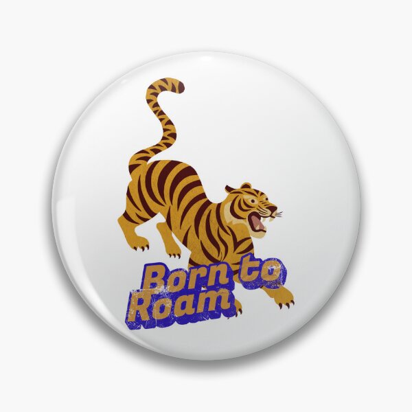Item preview, Born to Roam – Retro Tiger Graphic Vintage Tiger Adventure Graphic designed and sold by NoemiMarozsan.