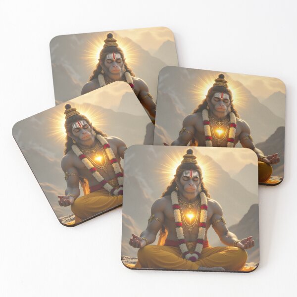 Item preview, Peaceful Hanuman Meditation | Divine Spiritual Calm Art” designed and sold by SoulGraphixx.