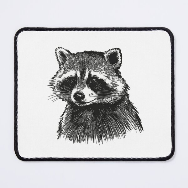 Item preview, Detailed Raccoon Face Pen and Ink Illustration designed and sold by JossDesign15.