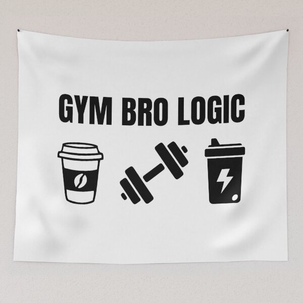 Item preview, Gym Bro Logic | Coffee & Protein Tee – Perfect for Fitness Lovers designed and sold by Artycom.