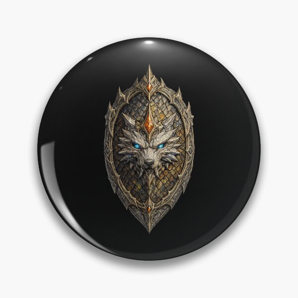 Item preview, Ancient Wolf Emblem Ornate Shield designed and sold by RobertLeibowitz.