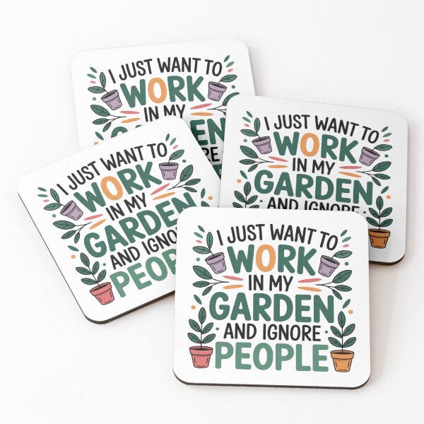 Item preview, I Just Want To Work In My Garden And Ignore People - Funny Gardening Quote designed and sold by Mpsir.