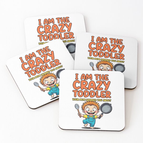 Item preview, Funny Toddler T-Shirt “I Am The Crazy Toddler Your Mom Warned You About” Cute Cartoon Baby Humor Tee | Naughty Kid Graphic Shirt designed and sold by Sushikidsntod.