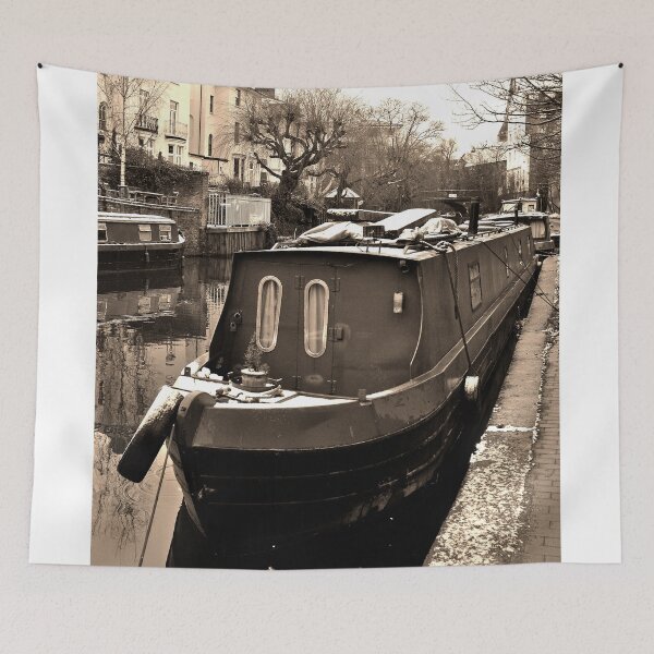Item preview, Narrow Boats Regent's Canal Camden London designed and sold by AndyEvansPhotos.