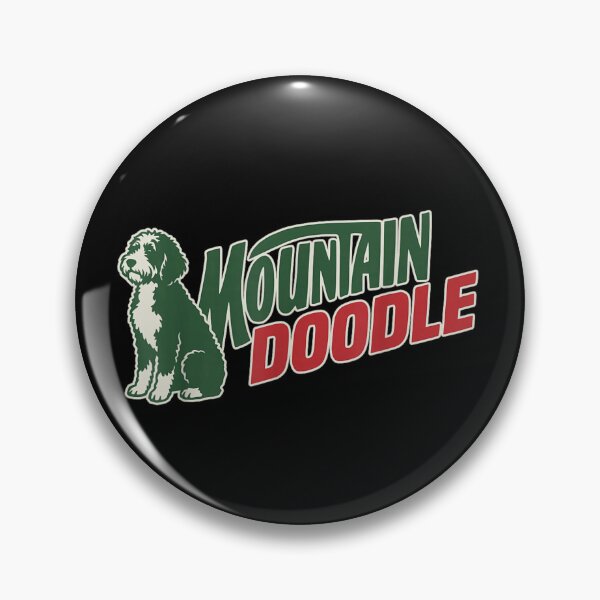 Item preview, Mountain Doodle Dog Bernedoodle Goldendoodle Outdoor Adventure Retro Soda Parody Art designed and sold by HarinDonreka.