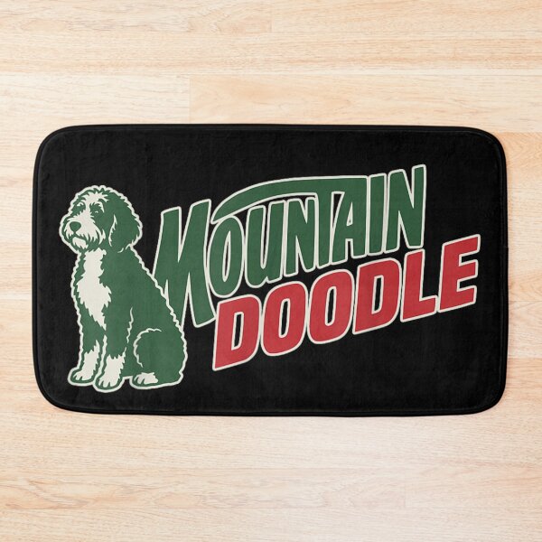 Item preview, Mountain Doodle Dog Bernedoodle Goldendoodle Outdoor Adventure Retro Soda Parody Art designed and sold by HarinDonreka.