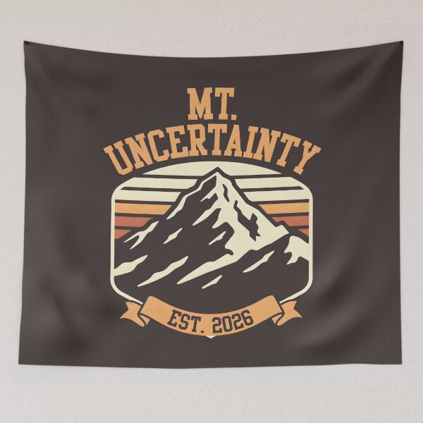 Item preview, Mt Uncertainty Vintage Badge Mountain Climbing designed and sold by SplashTastic.