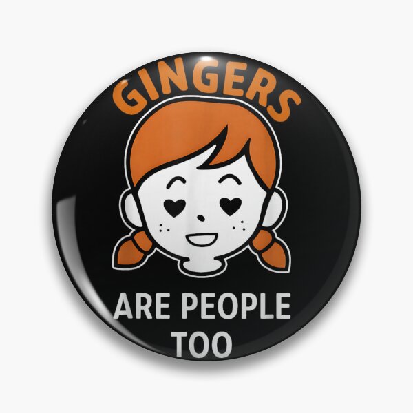 Item preview, Gingers Are People Too Funny Redhead Pride Girl Heart Eyes Cartoon Art designed and sold by HarinDonreka.