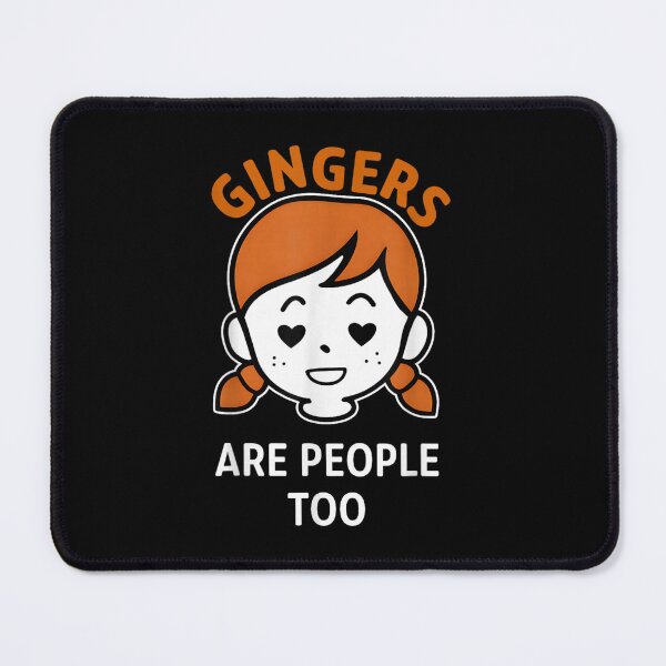 Item preview, Gingers Are People Too Funny Redhead Pride Girl Heart Eyes Cartoon Art designed and sold by HarinDonreka.