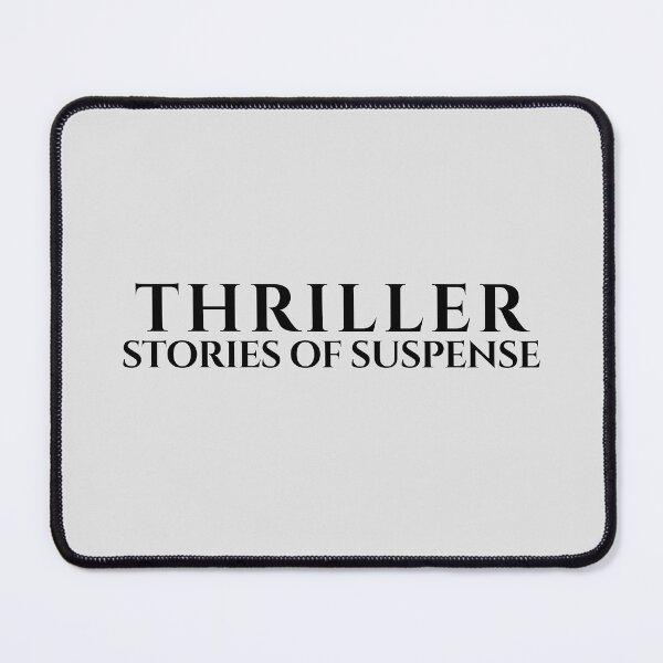 Item preview, Thriller Typography – Stories of Suspense Minimalist Design designed and sold by PKDWriterMerch.
