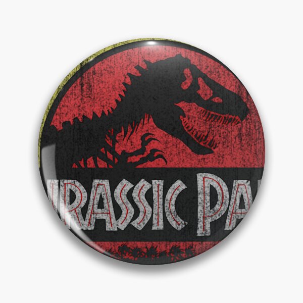 Artikelvorschau, Jurassic Park Retro-Logo in Rot im Used-Look entworfen und verkauft von yetmezkadev3.