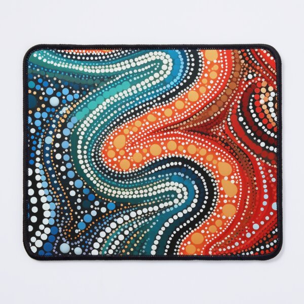 Item preview, Aboriginal Inspired Dot Art - Waves of Lava and Water designed and sold by GrinGalore.
