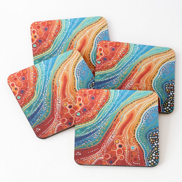 Item preview, Aboriginal Inspired Dot Art - Counter Streams designed and sold by GrinGalore.