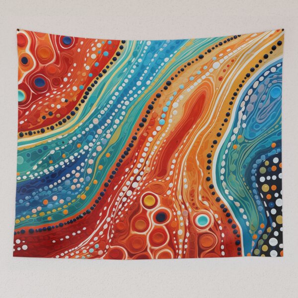 Item preview, Aboriginal Inspired Dot Art - Counter Streams designed and sold by GrinGalore.