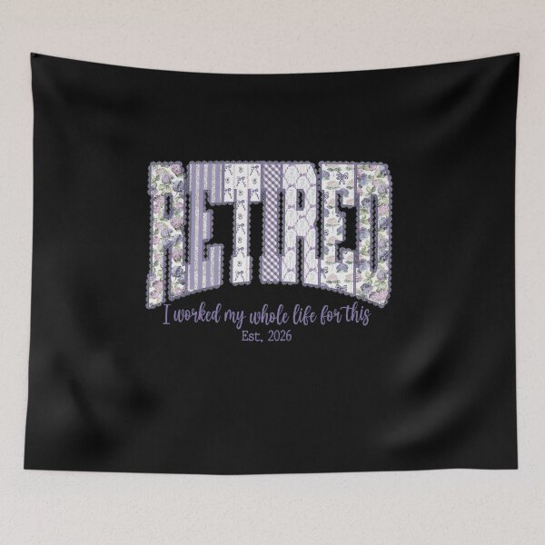 Item preview, Retro Retired 2026 Coquette Purple Floral designed and sold by Lakatosarpad.