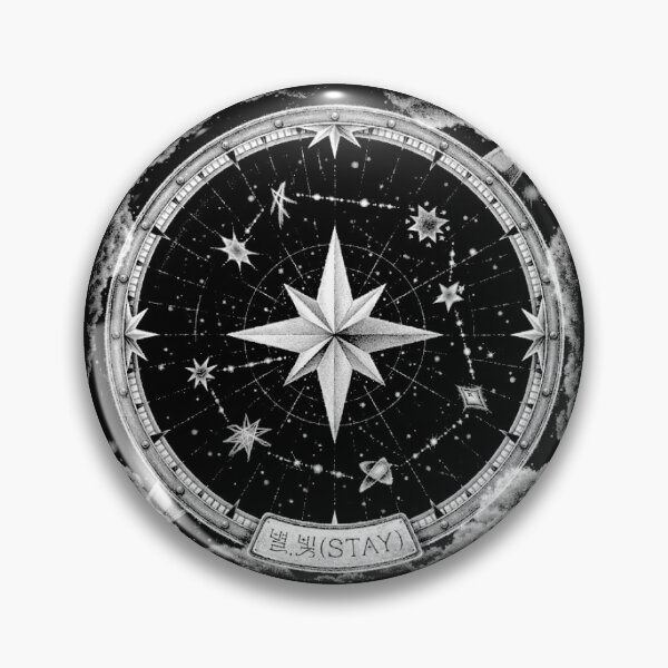 Item preview, Stray Kids logo compass SKZOO DIVINE Korea We stay together You make stray kids STAY SKZ SKZOO kpop bang chan lee know changbin hyunjin han felix seungmin IN 5 star world tour poster designed and sold by Kpop-Noona.