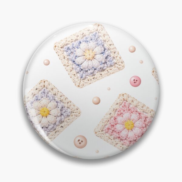 Item preview, Pastel Crochet Granny Square Pattern – Cute Floral Yarn Design designed and sold by CreativeNest88.