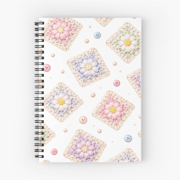 Item preview, Pastel Crochet Granny Square Pattern – Cute Floral Yarn Design designed and sold by CreativeNest88.