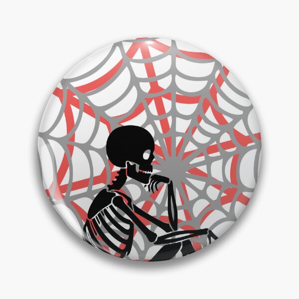 Item preview, Traped in my thoughts - Skeleton in spider web aesthetic designed and sold by Don'tBlinkDesigns.