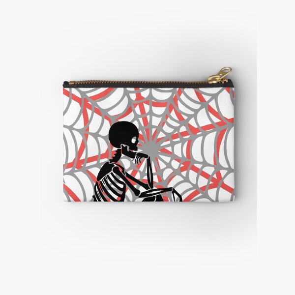 Item preview, Traped in my thoughts - Skeleton in spider web aesthetic designed and sold by Don'tBlinkDesigns.