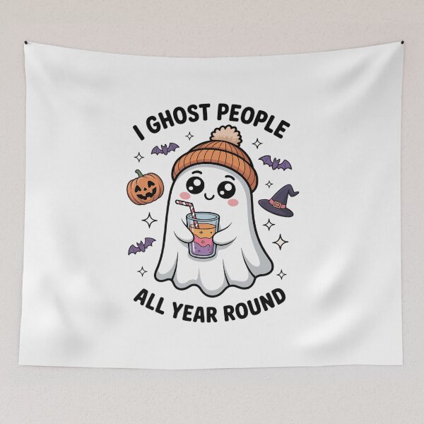 Item preview, Halloween CoquetteSpooky Season Fall Halloween I Ghost People All Year Round. designed and sold by VENOM0RIOT.