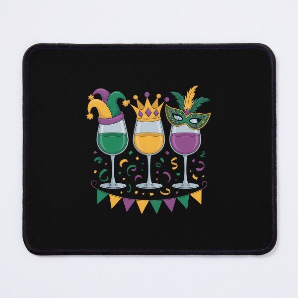 Item preview, Drinking Wine Mardi Gras Glass Of Wine designed and sold by papertaless.