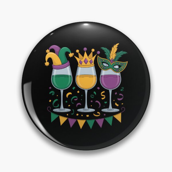 Item preview, Drinking Wine Mardi Gras Glass Of Wine designed and sold by papertaless.