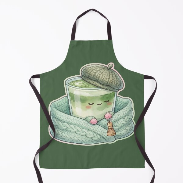Item preview, Sleepy Matcha Latte with Bamboo Whisk – Cozy Kawaii Drink designed and sold by MerchYouSearch.