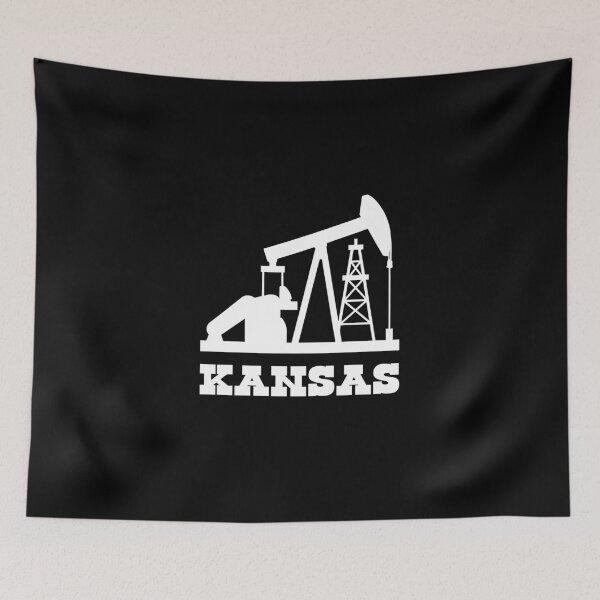Item preview, Kansas Oilfield Pumpjack Design designed and sold by RetroMaritalArt.