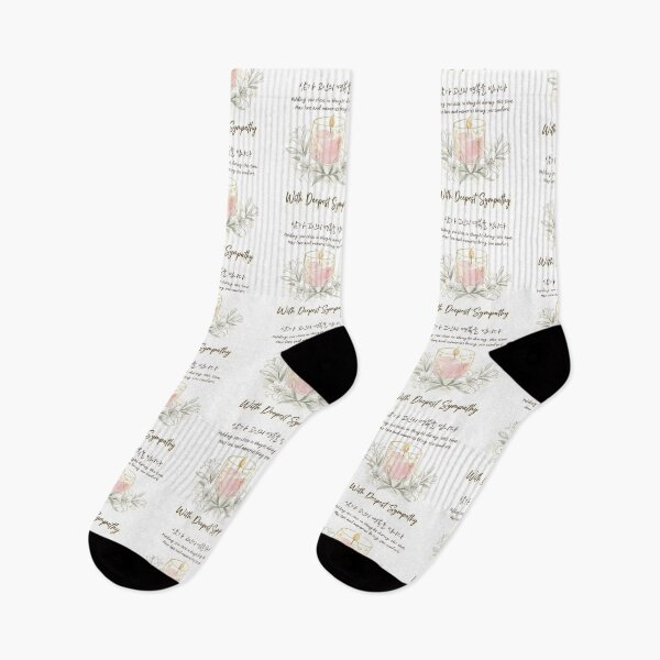 Item preview, With Sympathy Korean Floral Greeting  designed and sold by HowToCanadian.