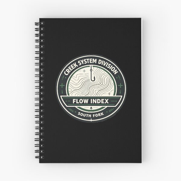 Item preview, South Fork Flow Index Fishing Badge designed and sold by EimSol.